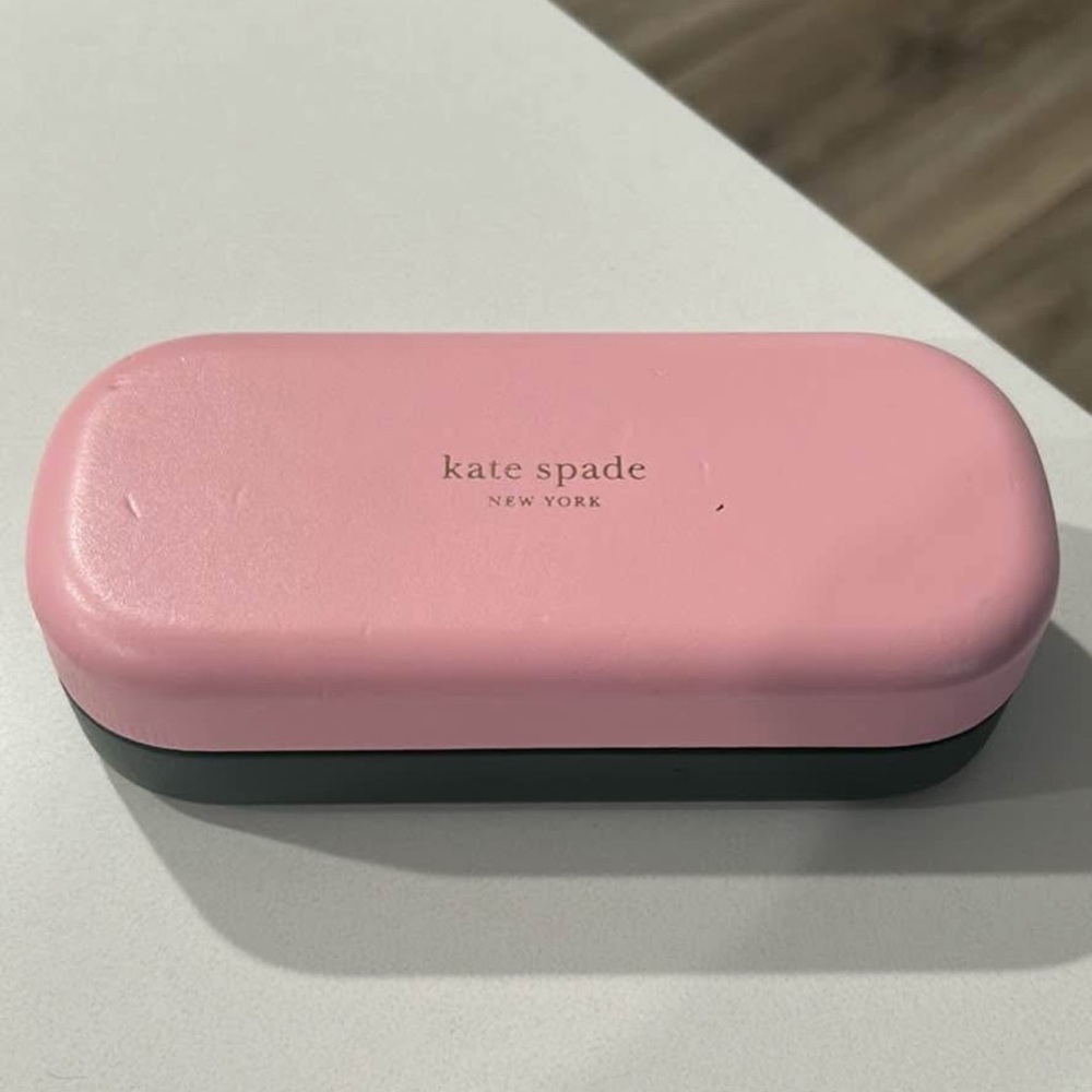 Kate Spade Tortoise/Green Sunglasses with Pink Case